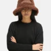 Brauner, pelziger Bucket Hat Brauner, pelziger Bucket Hat