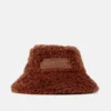 Brauner, pelziger Bucket Hat Brauner, pelziger Bucket Hat