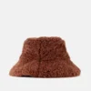 Brauner, pelziger Bucket Hat Brauner, pelziger Bucket Hat