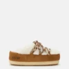 Evx Braune Mules aus Lammfell