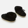 Evx Mules aus schwarzem Wildleder