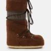 Icon Braune Fleece-Stiefel