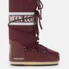 Icon Burgunderfarbene Nylonstiefel