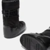 Icon Glance Stiefel aus schwarzem Satin