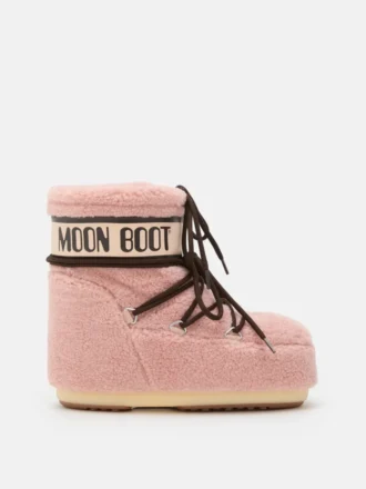 Icon Low Pink Fleece-Stiefeletten