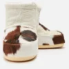 Icon Low Stiefeletten ohne Schnürsenkel mit Kuhprint