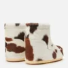 Icon Low Stiefeletten ohne Schnürsenkel mit Kuhprint