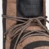 Jacquemus + Moon Boot Icon Low Beige gestreifte Filzstiefeletten