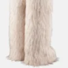 Jacquemus + Moon Boot Icon Yeti Hohe weiße Stiefel aus Kunstfell