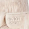 Jacquemus + Moon Boot Icon Yeti Hohe weiße Stiefel aus Kunstfell