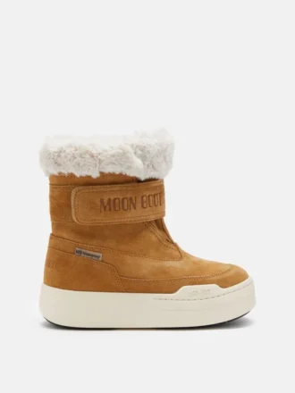 Junior Park Strap Stiefel aus braunem Wildleder