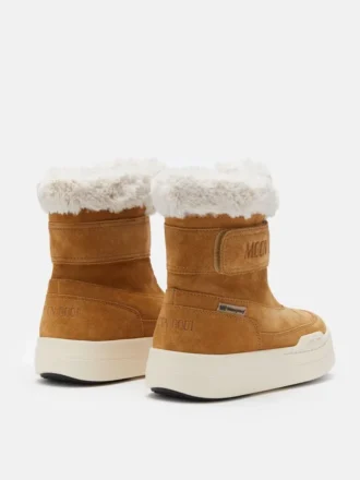 Junior Park Strap Stiefel aus braunem Wildleder