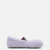 Lila Ballerinas aus Lammfell Lila Ballerinas aus Lammfell