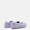 Lila Ballerinas aus Lammfell Lila Ballerinas aus Lammfell