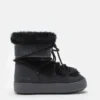Ltrack Low Black Faux-Fur Stiefeletten