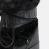 Ltrack Low Black Faux-Fur Stiefeletten