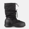 Mezzaluna Black Quilted Hohe Stiefel