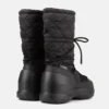 Mezzaluna Black Quilted Hohe Stiefel