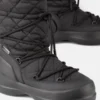 Mezzaluna Black Quilted Hohe Stiefel