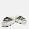 Moon Boot X Guest in Residence Evx Chalet White Sand Mules aus Kunstfell