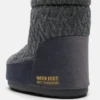 Moon Boot X Guest in Residence Icon Low Graue Strickstiefel ohne Schnürsenkel