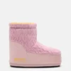Moon Boot X Guest in Residence Icon Low No Lace Rose Strickstiefel