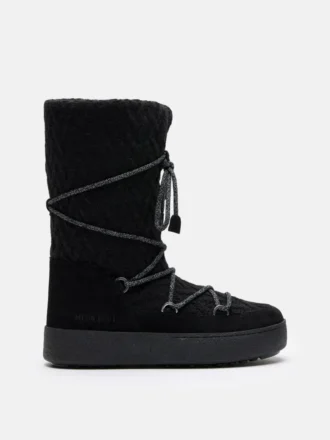 Moon Boot X Guest in Residence Ltrack Schwarze Strickstiefel Moon Boot X Guest in Residence Ltrack Schwarze Strickstiefel