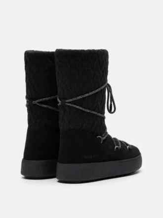 Moon Boot X Guest in Residence Ltrack Schwarze Strickstiefel Moon Boot X Guest in Residence Ltrack Schwarze Strickstiefel