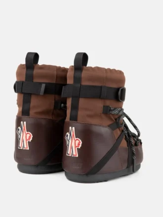 Moon Boot X Moncler Grenoble Icon Low Stiefeletten in Mokka-Braun