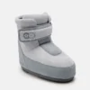 Moon Boot X Vandythepink® Icon Strap Graue Wildlederstiefel