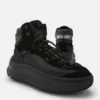 Moon247 Black Xlace Mid Sneaker