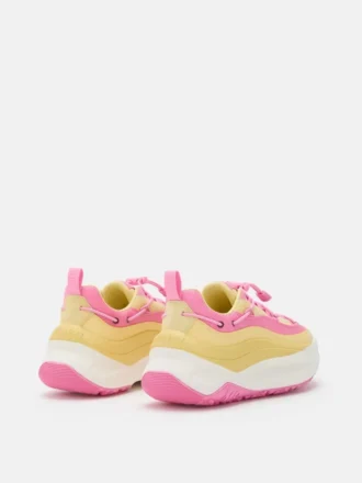Moon247 Xlace Sneaker in Gelb und Rosa