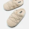 Teddy-Hausschuhe Beige Teddy-Hausschuhe Beige